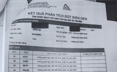 Sở Y tế TP.HCM: Kiểm tra đột xuất phòng khám có dấu hiệu giả mạo giấy xét nghiệm đột biến gen tầm soát nguy cơ ung thư